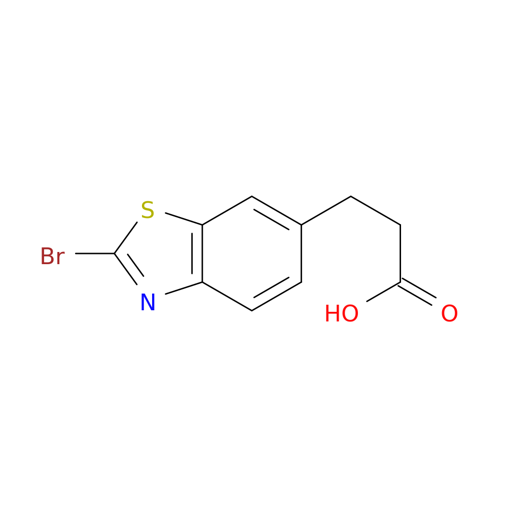 3-(2-bromo-1,3-benzothiazol-6-yl)propanoic acid