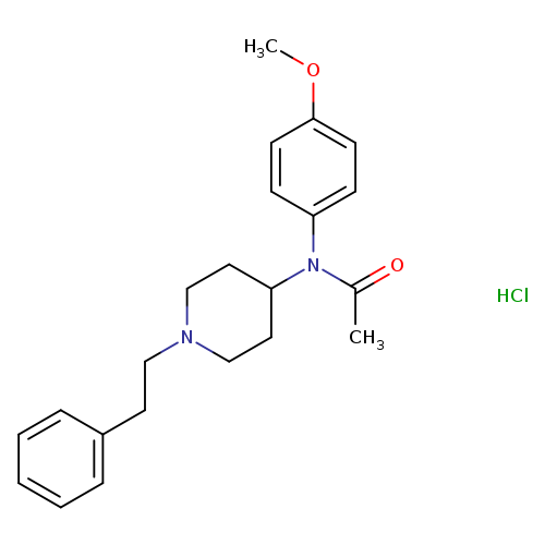 N-(4-methoxyphenyl)-N-[1-(2-phenylethyl)-4-piperidinyl]-acetamide,monohydrochloride