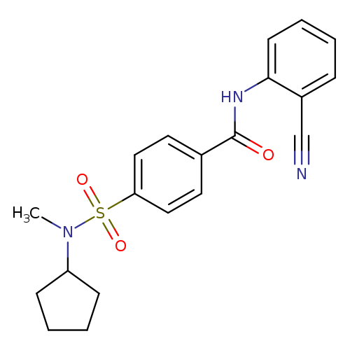N-(2-cyanophenyl)-4-[cyclopentyl(methyl)sulfamoyl]benzamide