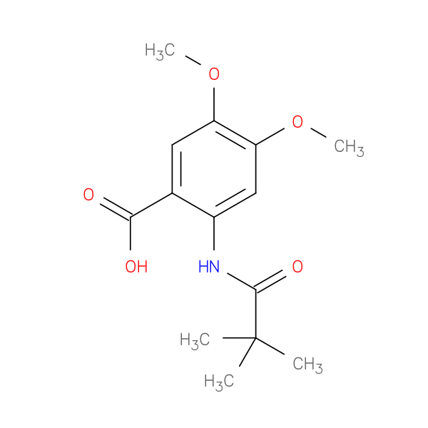 2-[(2,2-Dimethylpropanoyl)amino]-4,5-dimethoxybenzoic acid
