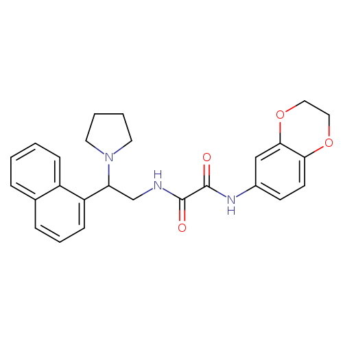 N'-(2,3-dihydro-1,4-benzodioxin-6-yl)-N-[2-(naphthalen-1-yl)-2-(pyrrolidin-1-yl)ethyl]ethanediamide