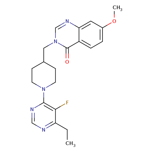 3-{[1-(6-ethyl-5-fluoropyrimidin-4-yl)piperidin-4-yl]methyl}-7-methoxy-3,4-dihydroquinazolin-4-one