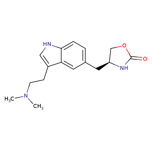 2-Oxazolidinone, 4-[[3-[2-(dimethylamino)ethyl]-1H-indol-5-yl]methyl]-, (4S)-
