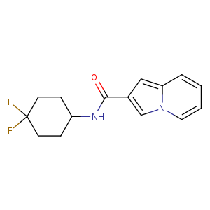 N-(4,4-difluorocyclohexyl)indolizine-2-carboxamide