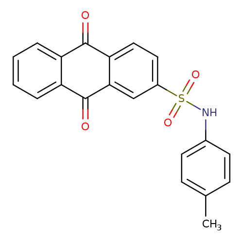 N-(4-methylphenyl)-9,10-dioxo-9,10-dihydroanthracene-2-sulfonamide