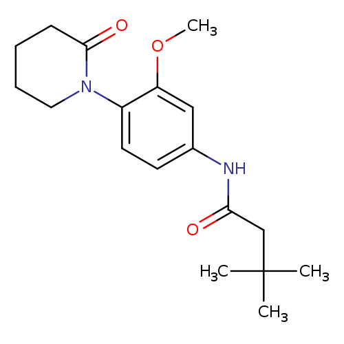 N-[3-methoxy-4-(2-oxopiperidin-1-yl)phenyl]-3,3-dimethylbutanamide
