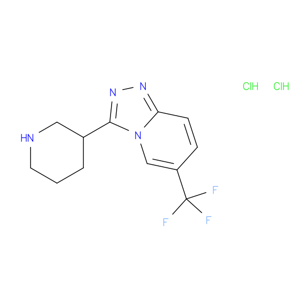 3-[6-(trifluoromethyl)-[1,2,4]triazolo[4,3-a]pyridin-3-yl]piperidine dihydrochloride
