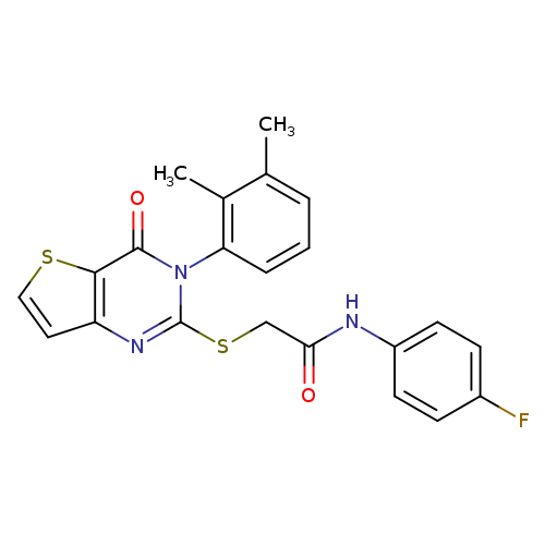 2-{[3-(2,3-dimethylphenyl)-4-oxo-3H,4H-thieno[3,2-d]pyrimidin-2-yl]sulfanyl}-N-(4-fluorophenyl)acetamide