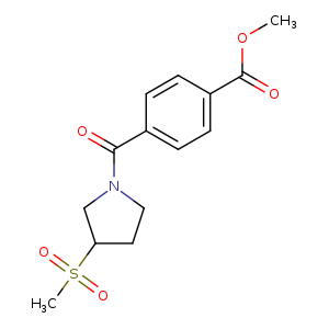 methyl 4-(3-methanesulfonylpyrrolidine-1-carbonyl)benzoate