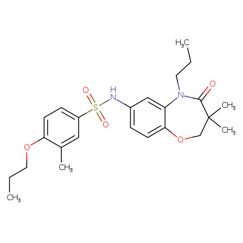 N-(3,3-dimethyl-4-oxo-5-propyl-2,3,4,5-tetrahydro-1,5-benzoxazepin-7-yl)-3-methyl-4-propoxybenzene-1-sulfonamide