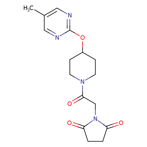 1-(2-{4-[(5-methylpyrimidin-2-yl)oxy]piperidin-1-yl}-2-oxoethyl)pyrrolidine-2,5-dione