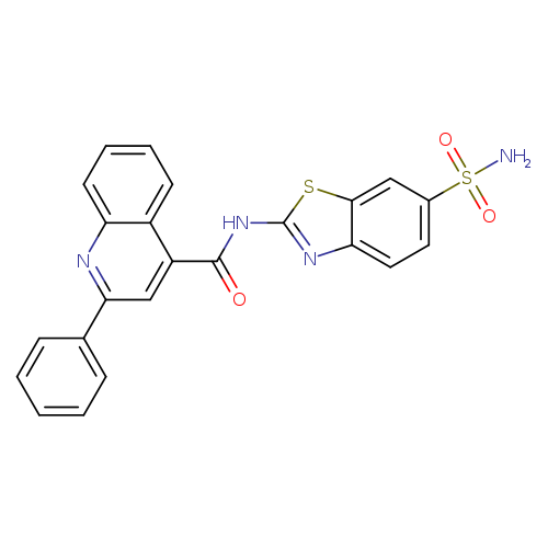 2-phenyl-N-(6-sulfamoyl-1,3-benzothiazol-2-yl)quinoline-4-carboxamide