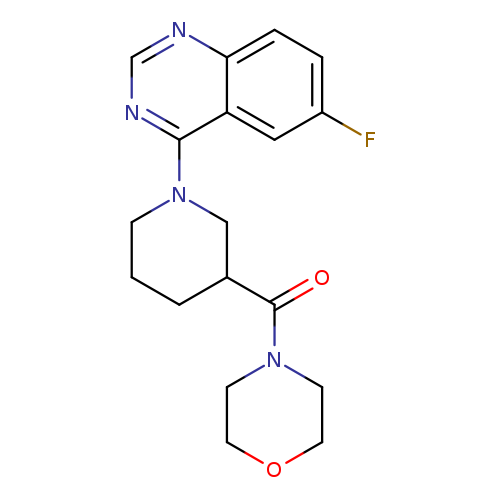 6-fluoro-4-[3-(morpholine-4-carbonyl)piperidin-1-yl]quinazoline