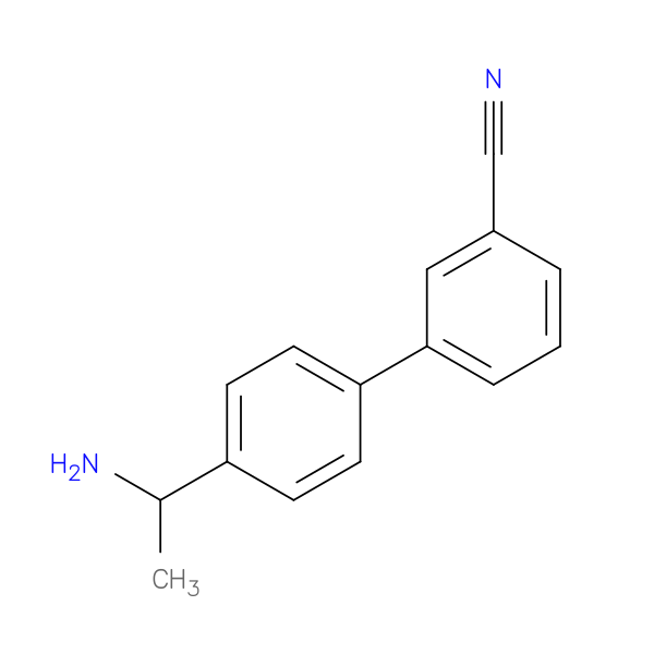 3-[4-(1-aminoethyl)phenyl]benzonitrile