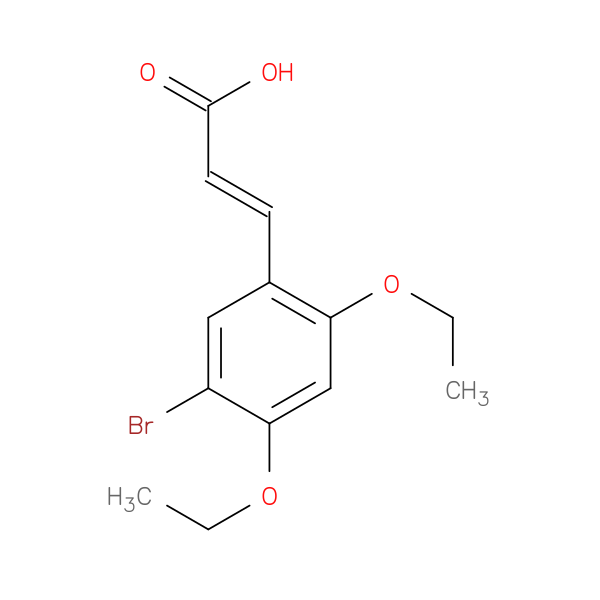 (2E)-3-(5-bromo-2,4-diethoxyphenyl)acrylic acid
