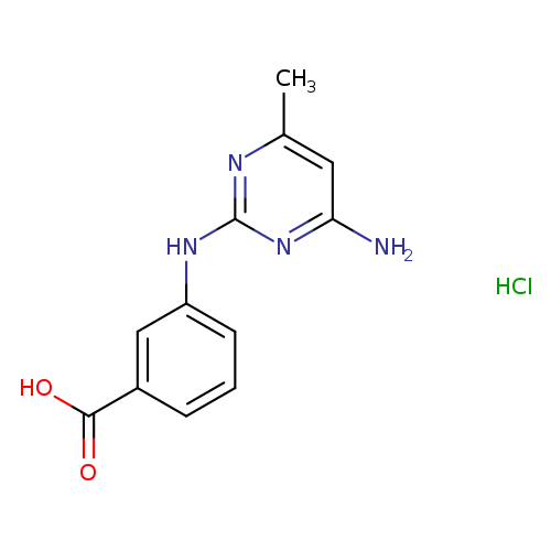 3-[(4-amino-6-methylpyrimidin-2-yl)amino]benzoic acid hydrochloride