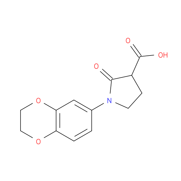 1-(2,3-Dihydro-1,4-benzodioxin-6-yl)-2-oxopyrrolidine-3-carboxylic acid