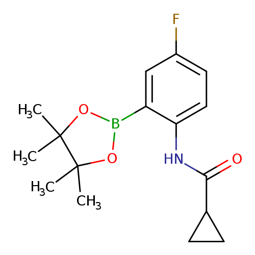 N-[4-fluoro-2-(tetramethyl-1,3,2-dioxaborolan-2-yl)phenyl]cyclopropanecarboxamide