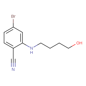 4-bromo-2-[(4-hydroxybutyl)amino]benzonitrile