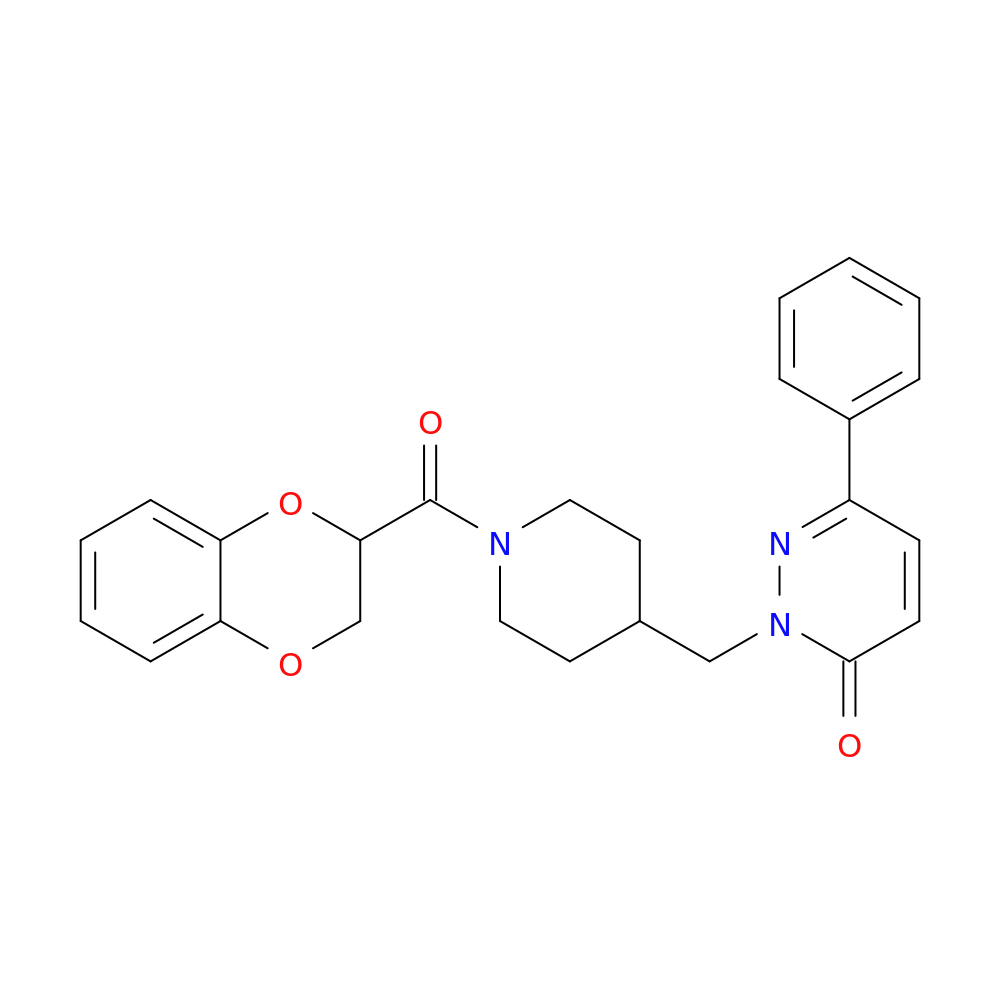 2-{[1-(2,3-dihydro-1,4-benzodioxine-2-carbonyl)piperidin-4-yl]methyl}-6-phenyl-2,3-dihydropyridazin-3-one
