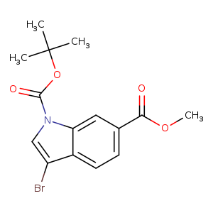 1-tert-Butyl6-methyl3-bromo-1H-indole-1,6-dicarboxylate