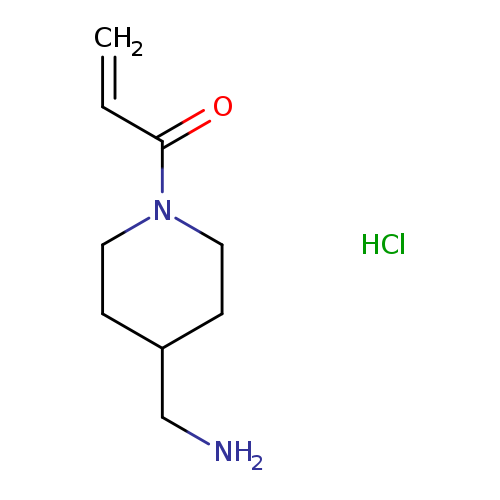 1-[4-(aminomethyl)piperidin-1-yl]prop-2-en-1-one hydrochloride