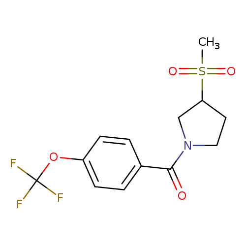 3-methanesulfonyl-1-[4-(trifluoromethoxy)benzoyl]pyrrolidine
