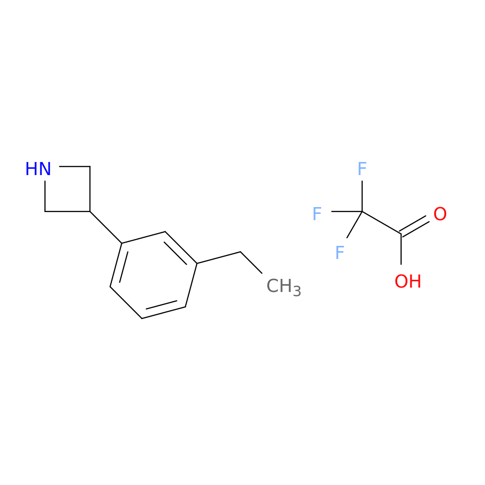 3-(3-ethylphenyl)azetidine; trifluoroacetic acid