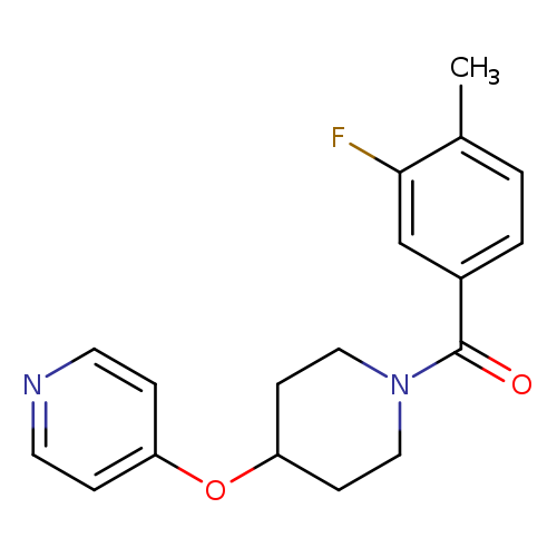 4-{[1-(3-fluoro-4-methylbenzoyl)piperidin-4-yl]oxy}pyridine