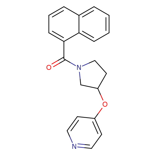 4-{[1-(naphthalene-1-carbonyl)pyrrolidin-3-yl]oxy}pyridine