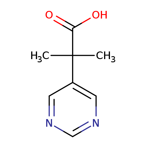 2-Methyl-2-(pyrimidin-5-yl)propanoic acid
