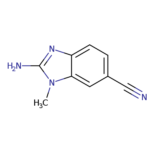 1H-Benzimidazole-6-carbonitrile,2-amino-1-methyl-(9CI)