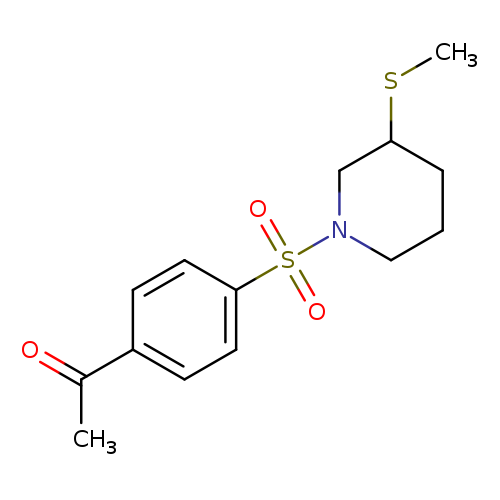 1-(4-{[3-(methylsulfanyl)piperidin-1-yl]sulfonyl}phenyl)ethan-1-one
