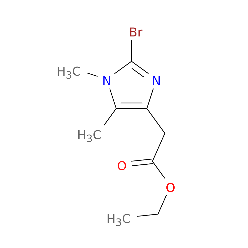 ethyl 2-(2-bromo-1,5-dimethyl-1H-imidazol-4-yl)acetate