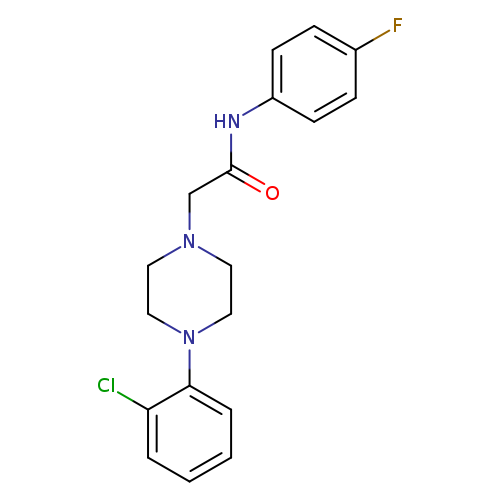 2-[4-(2-chlorophenyl)piperazin-1-yl]-N-(4-fluorophenyl)acetamide