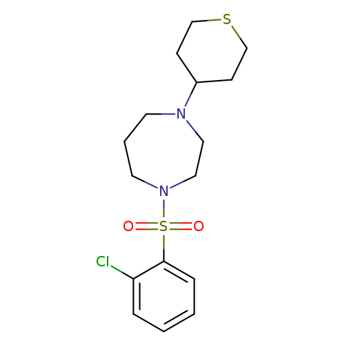 1-(2-chlorobenzenesulfonyl)-4-(thian-4-yl)-1,4-diazepane