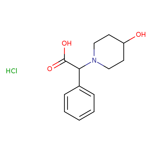 2-(4-Hydroxypiperidin-1-yl)-2-phenylacetic acid hydrochloride