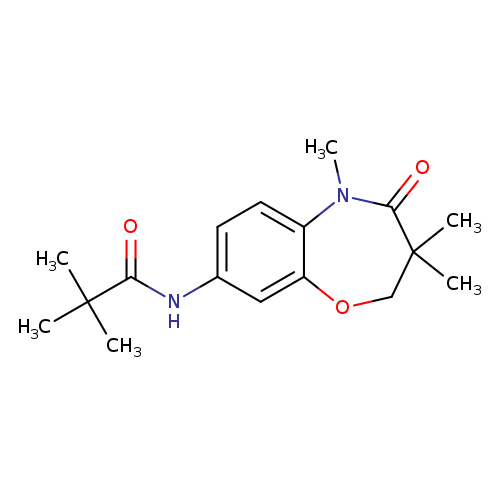 2,2-dimethyl-N-(3,3,5-trimethyl-4-oxo-2,3,4,5-tetrahydro-1,5-benzoxazepin-8-yl)propanamide