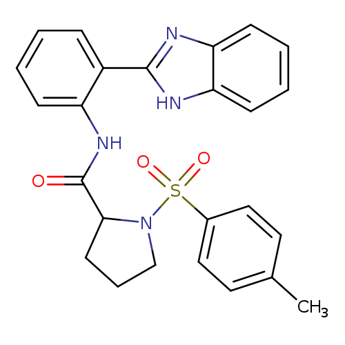 N-[2-(1H-1,3-benzodiazol-2-yl)phenyl]-1-(4-methylbenzenesulfonyl)pyrrolidine-2-carboxamide