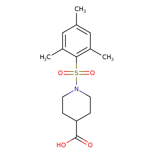 1-(2,4,6-trimethylbenzenesulfonyl)piperidine-4-carboxylic acid