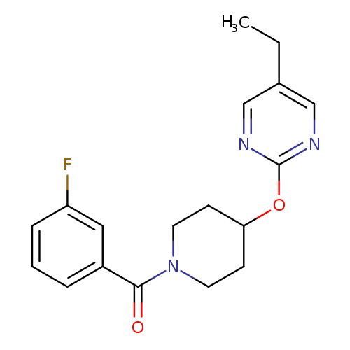 5-ethyl-2-{[1-(3-fluorobenzoyl)piperidin-4-yl]oxy}pyrimidine