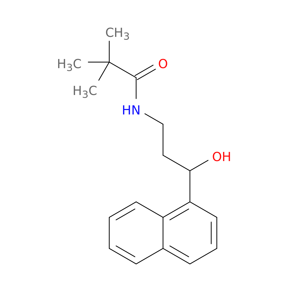 N-[3-hydroxy-3-(naphthalen-1-yl)propyl]-2,2-dimethylpropanamide