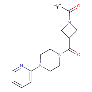 1-{3-[4-(pyridin-2-yl)piperazine-1-carbonyl]azetidin-1-yl}ethan-1-one