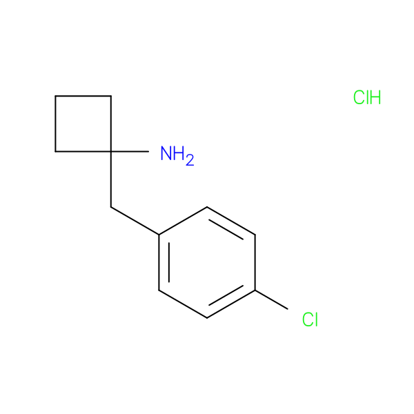 1-[(4-chlorophenyl)methyl]cyclobutan-1-amine hydrochloride