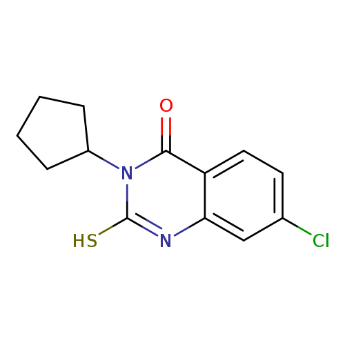 7-chloro-3-cyclopentyl-2-sulfanyl-3,4-dihydroquinazolin-4-one