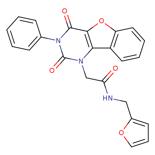 2-{4,6-dioxo-5-phenyl-8-oxa-3,5-diazatricyclo[7.4.0.0^{2,7}]trideca-1(9),2(7),10,12-tetraen-3-yl}-N-[(furan-2-yl)methyl]acetamide