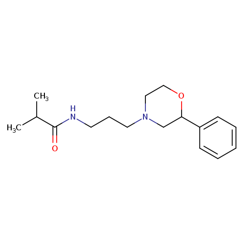 2-methyl-N-[3-(2-phenylmorpholin-4-yl)propyl]propanamide