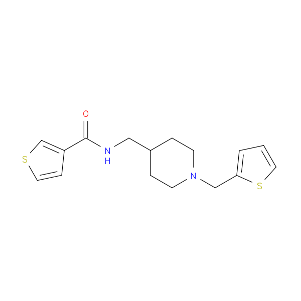 N-({1-[(thiophen-2-yl)methyl]piperidin-4-yl}methyl)thiophene-3-carboxamide