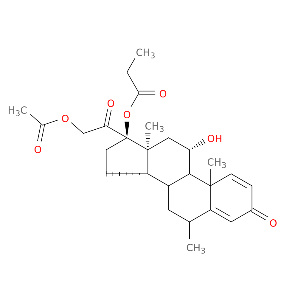 (6α,11β)-21-(Acetyloxy)-11-hydroxy-6-methyl-17-(1-oxopropoxy)pregna-1,4-diene-3,20-dione