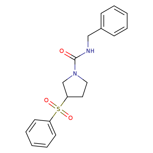 3-(benzenesulfonyl)-N-benzylpyrrolidine-1-carboxamide